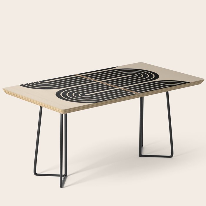 Dusk - Mid Century Modern Abstract Ar Coffee Table Gallery Image 1