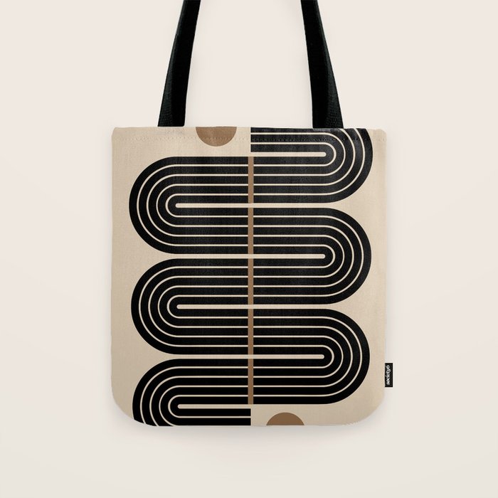 Dusk - Mid Century Modern Abstract Ar Tote Bag Gallery Image 1