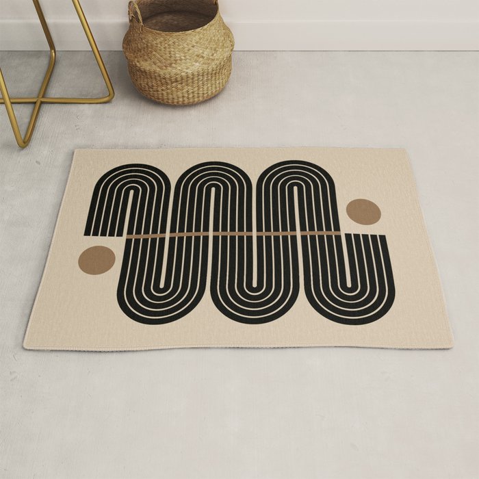 Dusk - Mid Century Modern Abstract Ar Rug Gallery Image 1