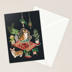 Corgis living room Stationery Card Gallery Image 2