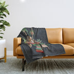 Corgis living room Throw Blanket Gallery Image 1