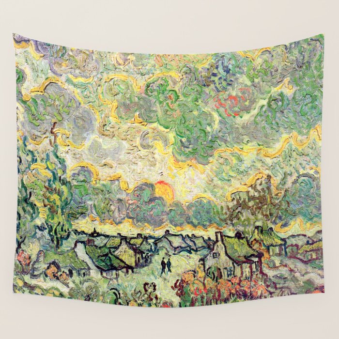Vincent van Gogh Autumn Landscape Wall Tapestry Gallery Image 4