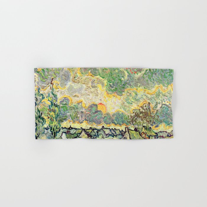 Vincent van Gogh Autumn Landscape Bath Towel Gallery Image 1