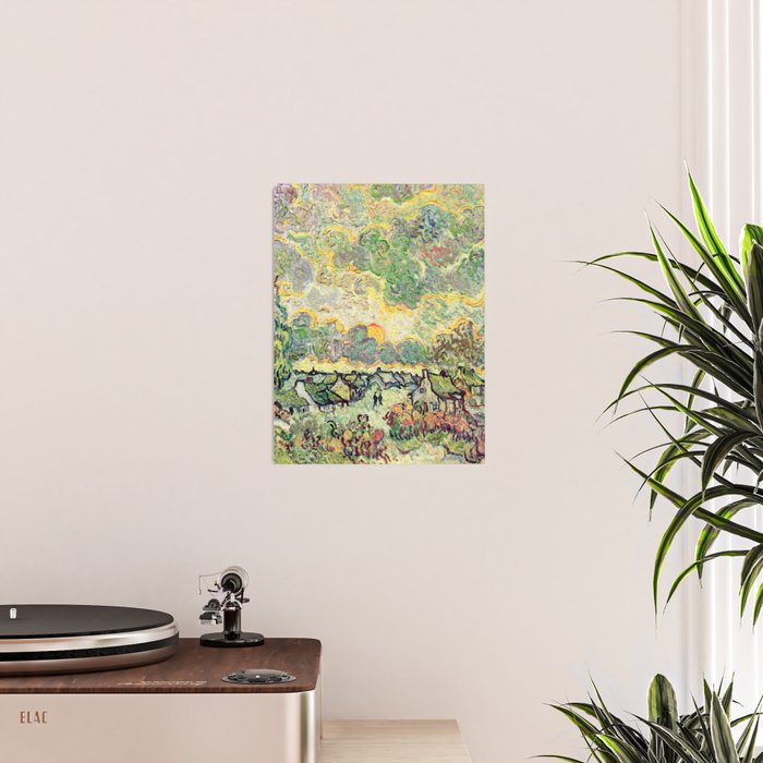Vincent van Gogh Autumn Landscape Poster Gallery Image 2