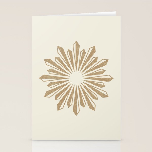 Sunburst Retro 2 - Gold Stationery Card Gallery Image 2