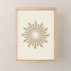 Sunburst Retro 2 - Gold Mini Art Print Gallery Image 1
