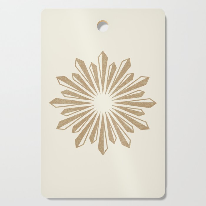 Sunburst Retro 2 - Gold Cutting Board Gallery Image 1