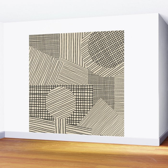 Old Collage Wall Mural Gallery Image 2