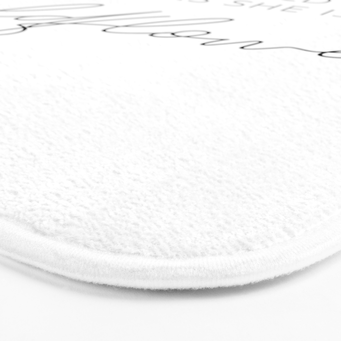 In a field of roses she is a wildflower Bath Mat Gallery Image 3