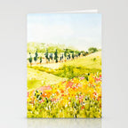 Watercolor Landscape Stationery Card Gallery Image 2