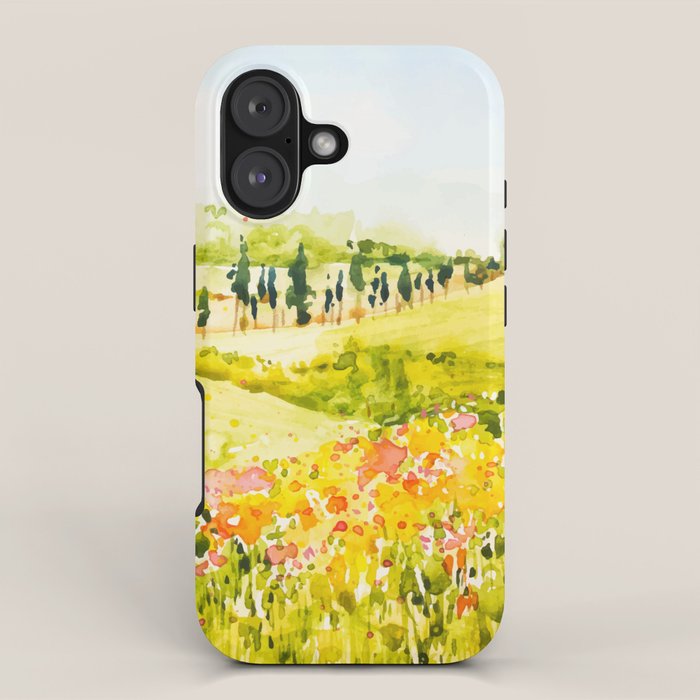 Watercolor Landscape iPhone Case Gallery Image 1
