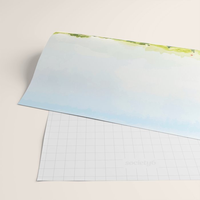 Watercolor Landscape Wrapping Paper Gallery Image 2