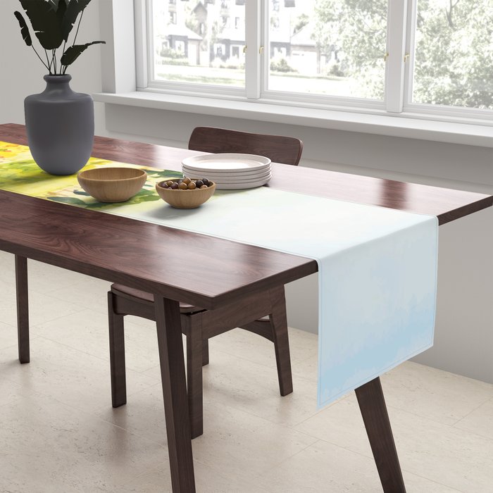 Watercolor Landscape Table Runner Gallery Image 2