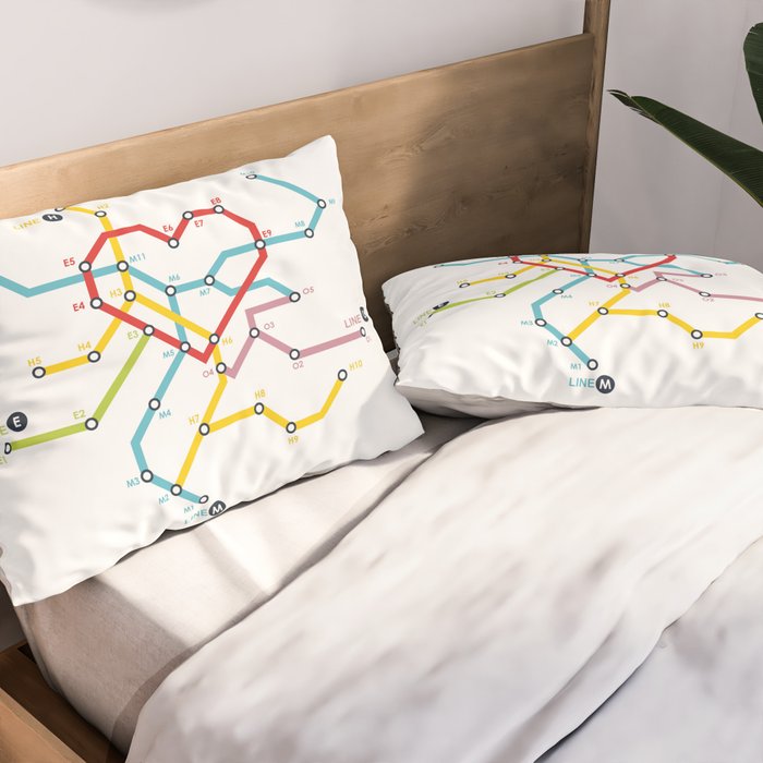 Home Where The Heart Is Pillow Sham Gallery Image 2
