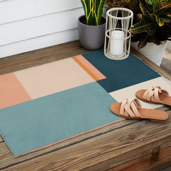 Minimal Abstract 14 Outdoor Rug Gallery Image 2