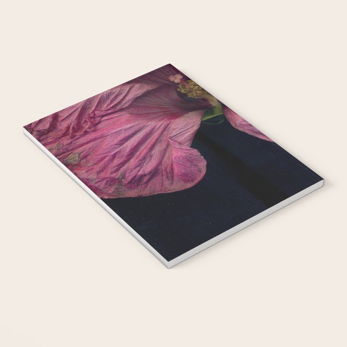 Imperfections Moody Botanical Pink Flower Photograph Notebook Gallery Image 3
