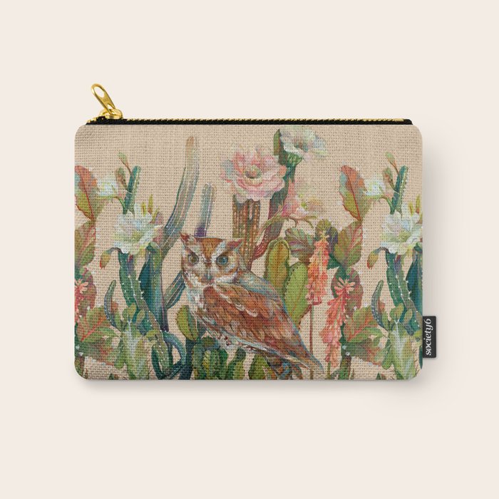 Desert Owl Carry All Pouch Gallery Image 1
