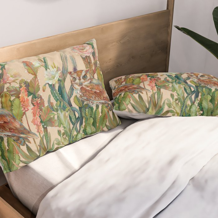 Desert Owl Pillow Sham Gallery Image 2