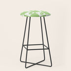Yin Yang Checker in Green and White Stool Gallery Image 1