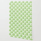 Yin Yang Checker in Green and White Wallpaper Gallery Image 2