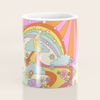 retro hippie boho print  Coffee Mug Gallery Image 4