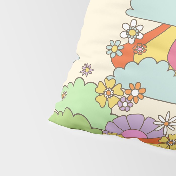 retro hippie boho print  Pillow Sham Gallery Image 4