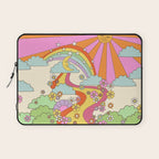 retro hippie boho print  Laptop Sleeve Gallery Image 1