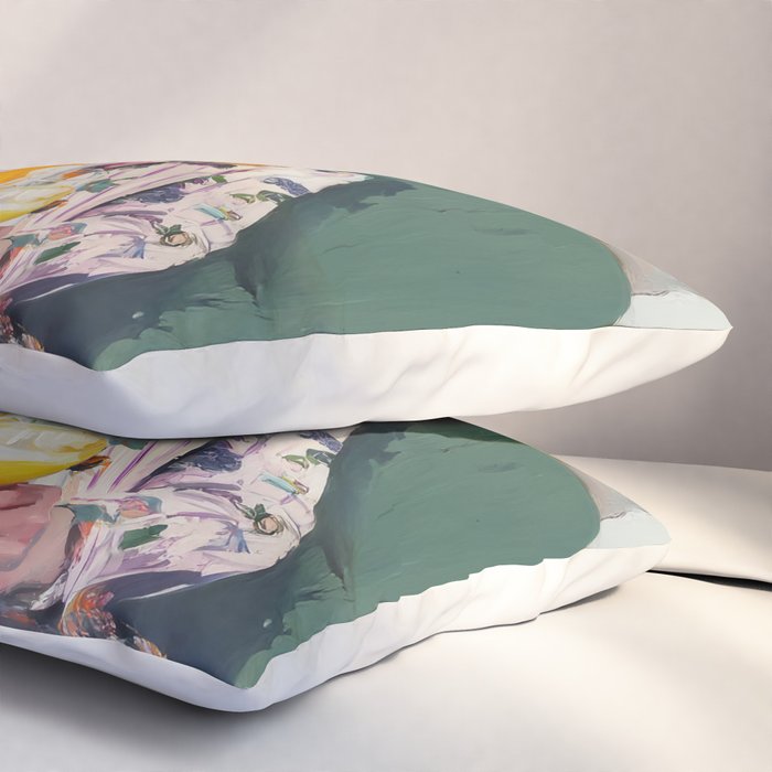 Dreaming in Floral Silence Pillow Sham Gallery Image 3