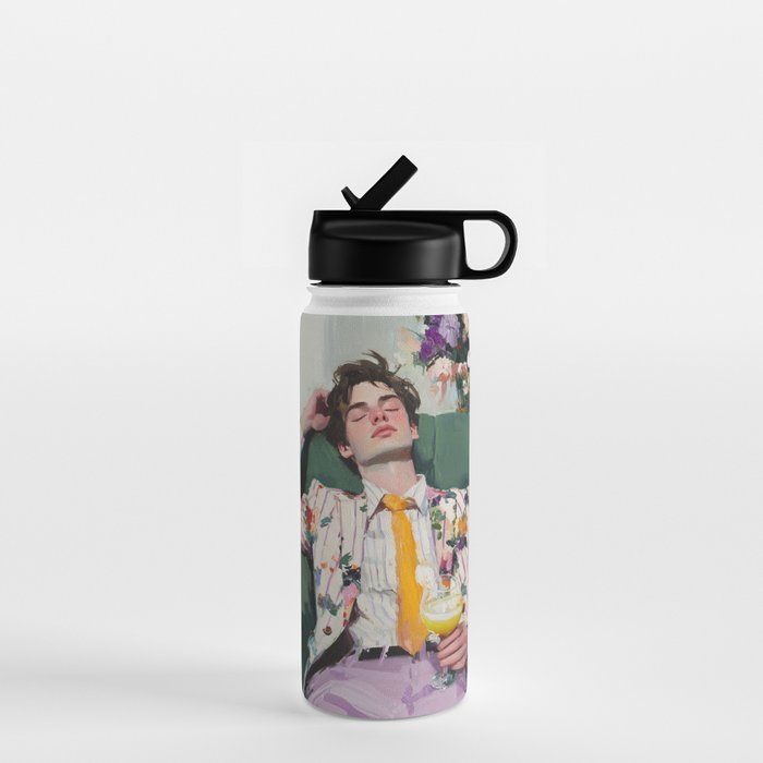 Dreaming in Floral Silence Water Bottle Gallery Image 1