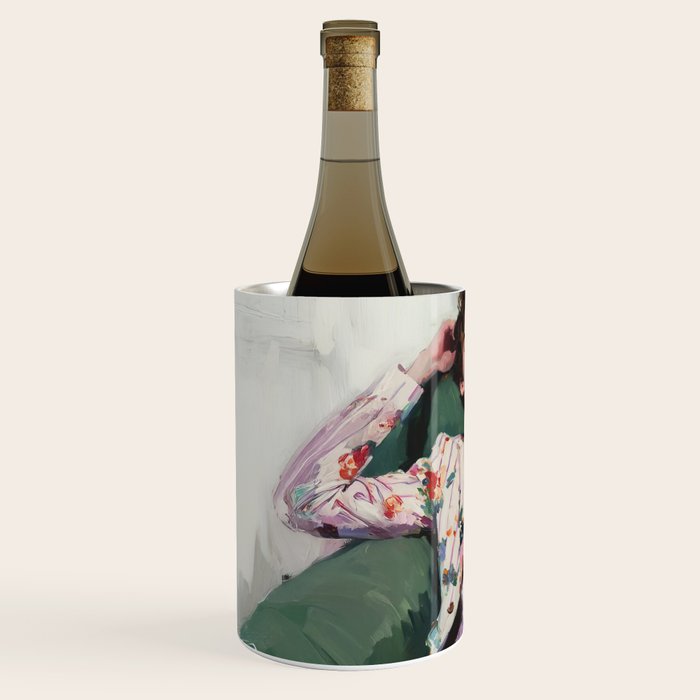 Dreaming in Floral Silence Wine Chiller Gallery Image 2