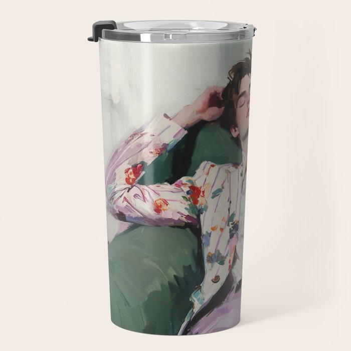 Dreaming in Floral Silence Travel Mug Gallery Image 3
