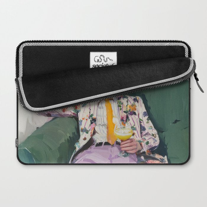 Dreaming in Floral Silence Laptop Sleeve Gallery Image 2