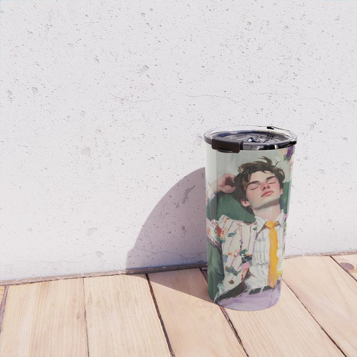 Dreaming in Floral Silence Travel Mug Gallery Image 4