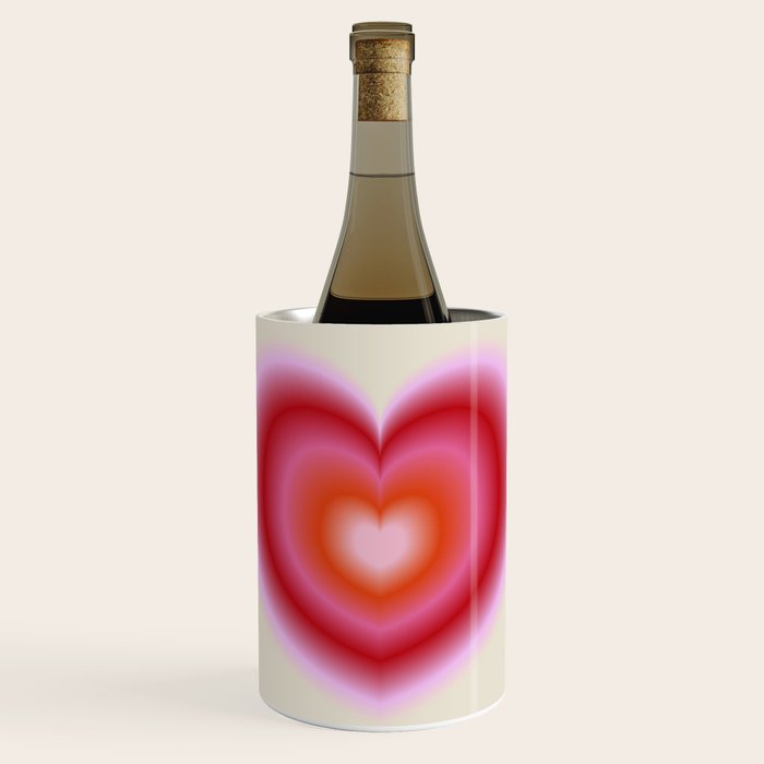pink love heart Wine Chiller Gallery Image 1