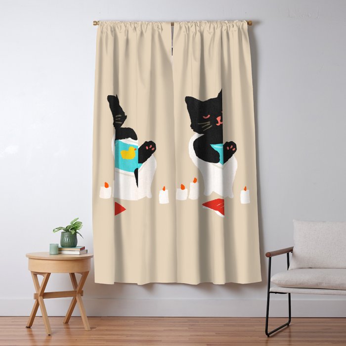 Meow time Window Curtain Gallery Image 1