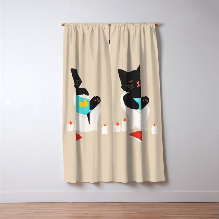 Meow time Window Curtain Gallery Image 3