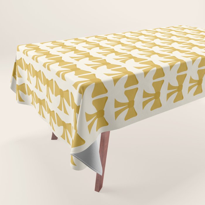 Vintage Bows VIII Yellow Tablecloth Gallery Image 1