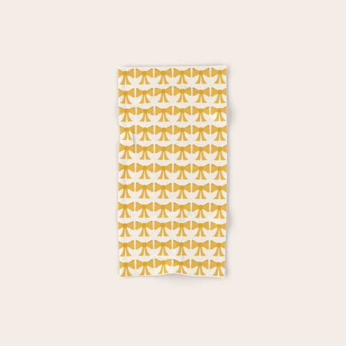 Vintage Bows VIII Yellow Bath Towel Gallery Image 1