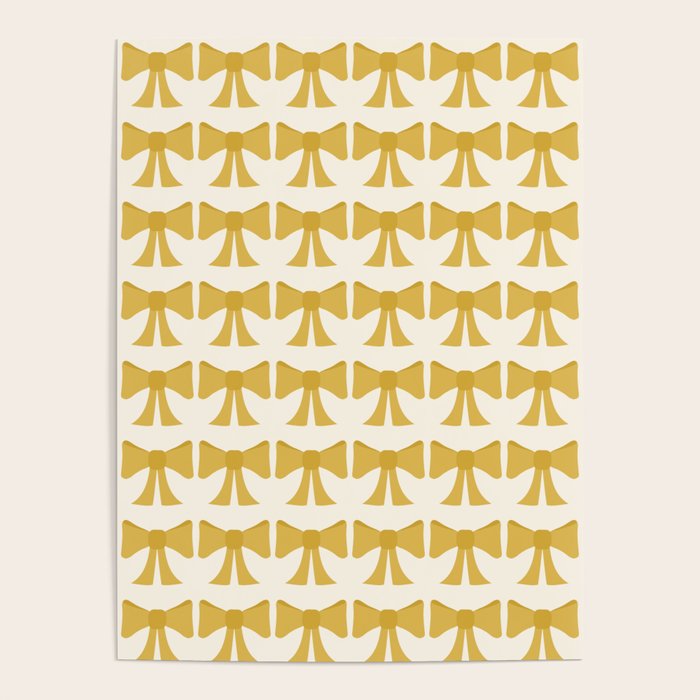 Vintage Bows VIII Yellow Poster Gallery Image 1