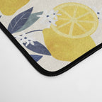 Mediterranean lemon branch pattern Desk Mat Gallery Image 4