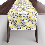 Mediterranean lemon branch pattern Table Runner Gallery Image 1
