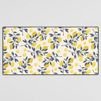 Mediterranean lemon branch pattern Desk Mat Gallery Image 3
