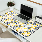 Mediterranean lemon branch pattern Desk Mat Gallery Image 2