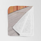 Sorrento Stripes | Red And Orange Beach Changing Rooms Art Print | Amalfi Coast Italy Travel Photography Throw Blanket Gallery Image 3