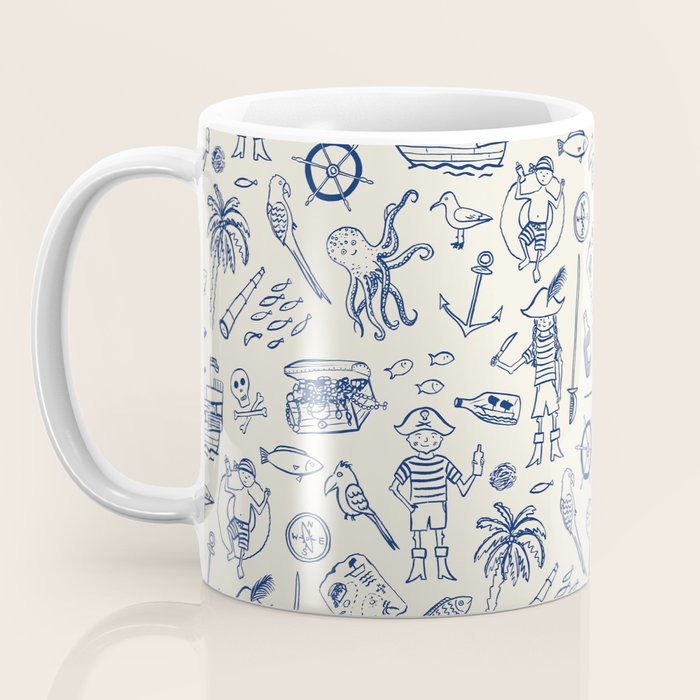 Pirate Play - Cream Coffee Mug Gallery Image 3