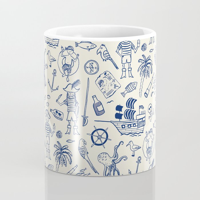 Pirate Play - Cream Coffee Mug Gallery Image 4