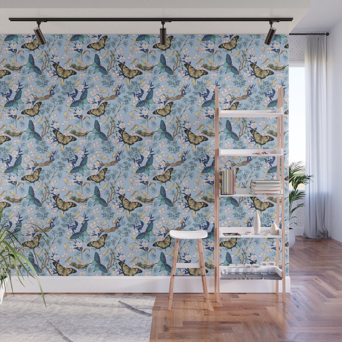 Springtime Flutter Bliss Wall Mural Gallery Image 1