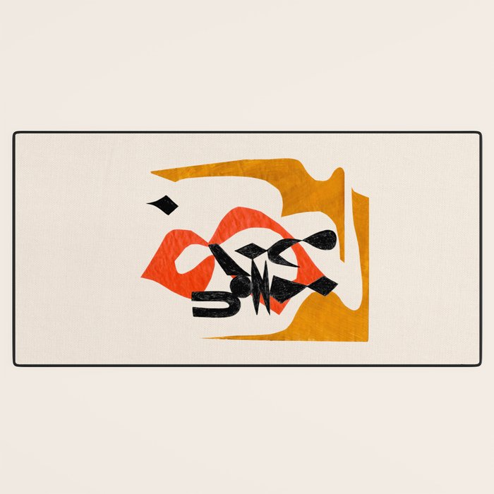 Orange Jinn Desk Mat Gallery Image 3
