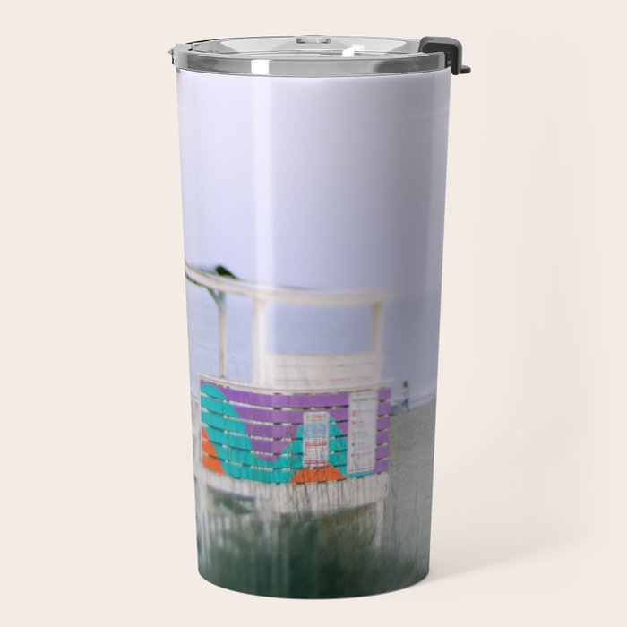 Colorful Lifeguard Stand Travel Mug Gallery Image 2