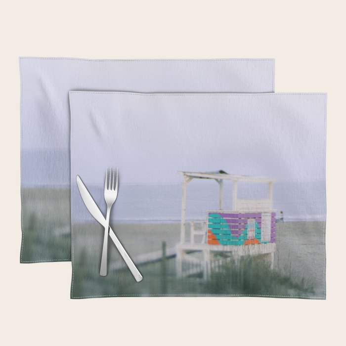 Colorful Lifeguard Stand Placemat Gallery Image 1